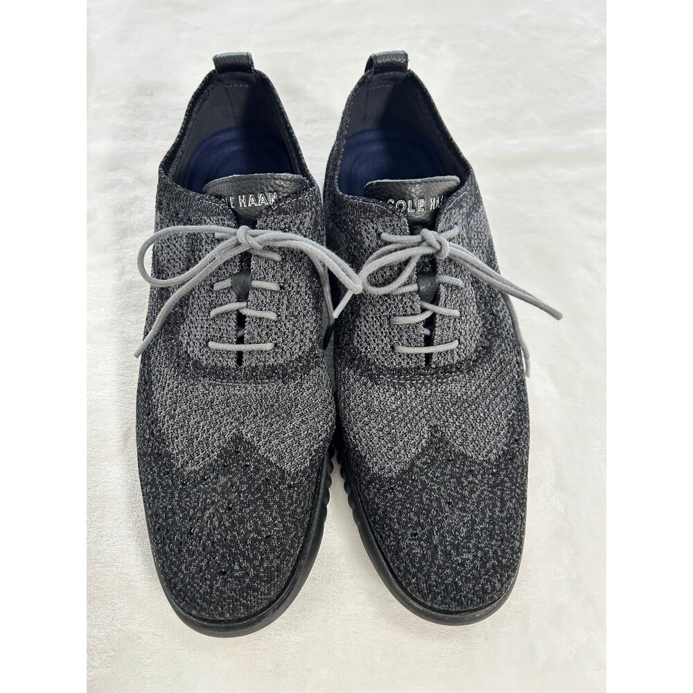 Cole Haan 2 ZEROGRAND  Stitchtite Oxford Wingtip Black  Magnet Men's  Size 11 XC